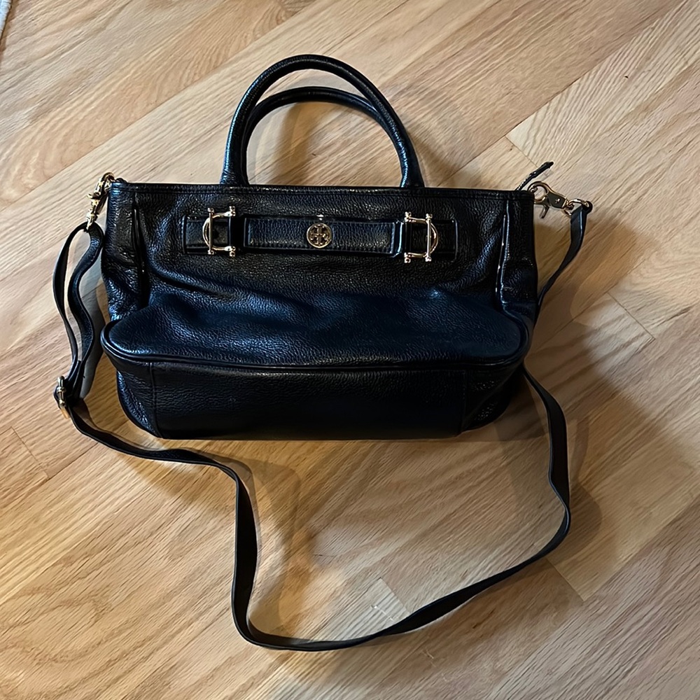 Tory Burch Black Leather Tote